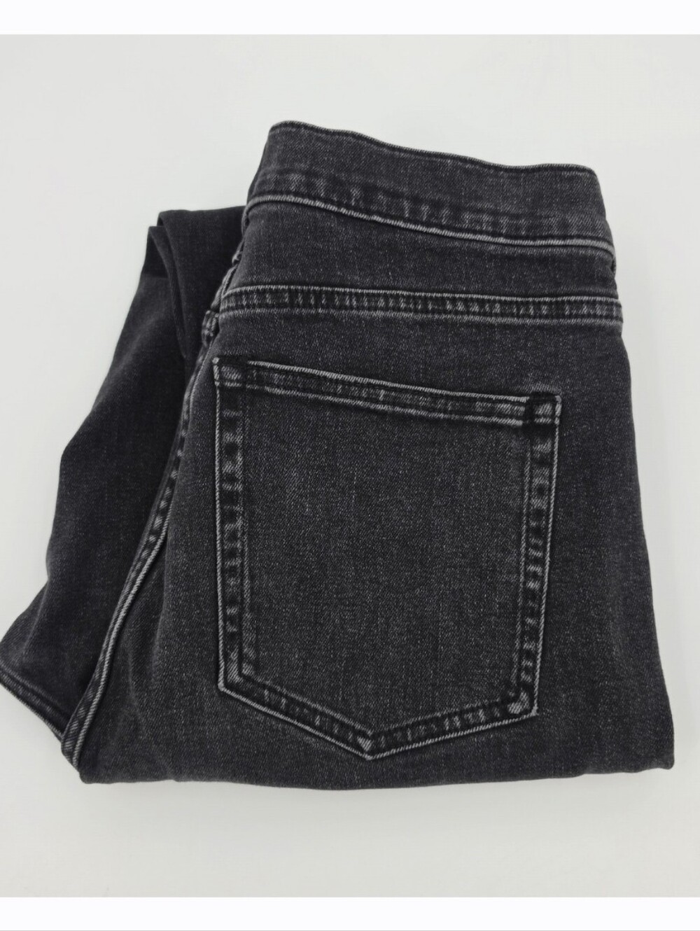 Everlane High Rise Jean Straight 33 Tall Black